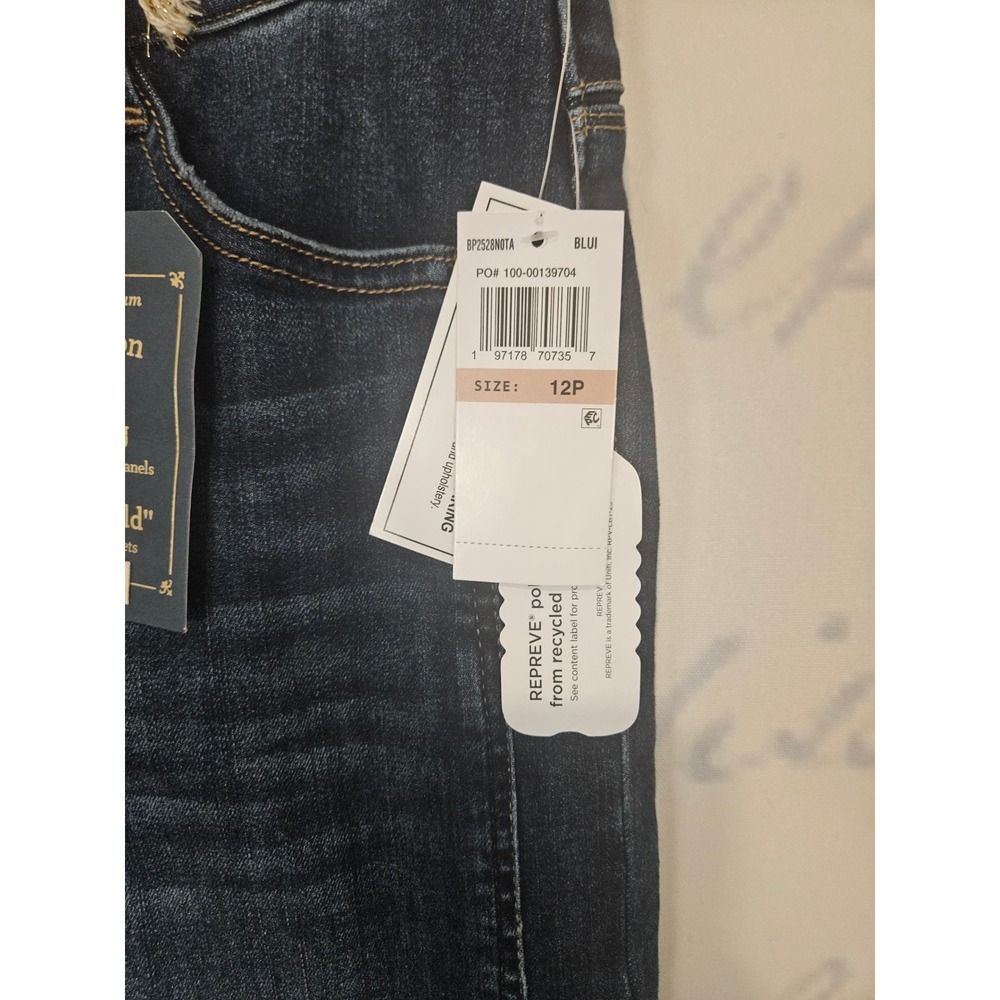 Democracy Wide Leg Flare Jeans in Dark Indigo - Picture 4 of 11